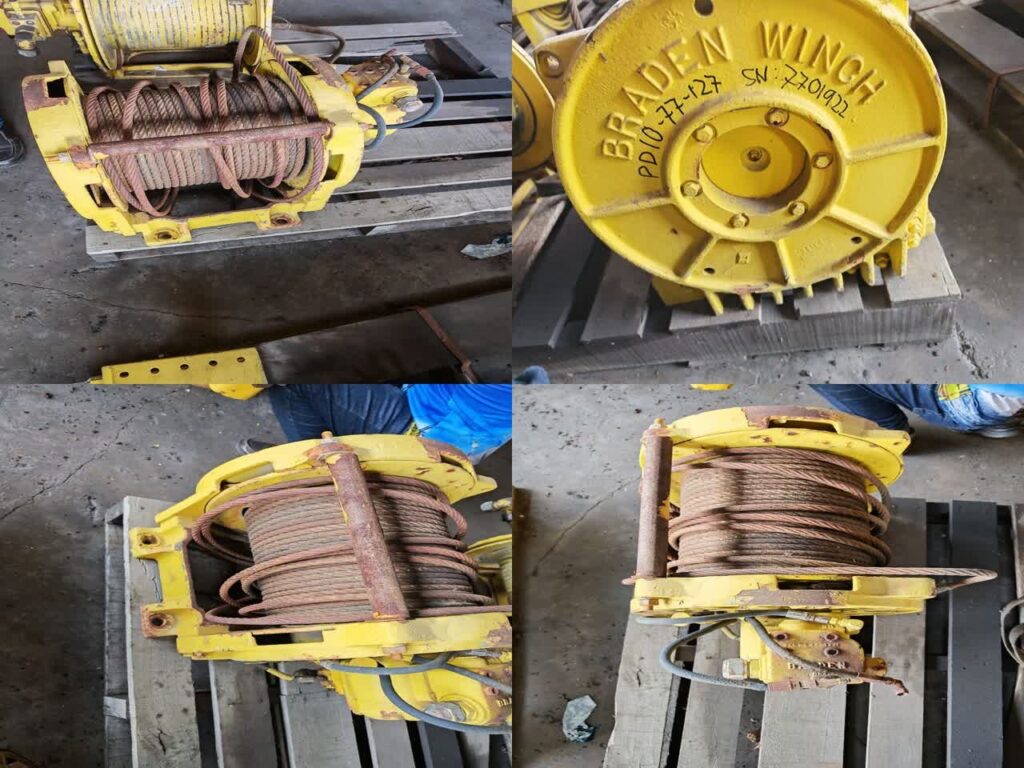 Winch PD10-77-127, w/ Motor, S/N: 7701922