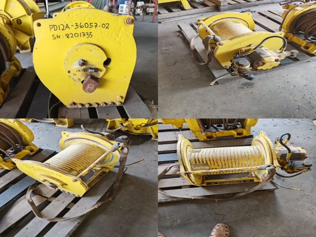 Winch PD12A-36057-02, w/ Motor, S/N: 8201735