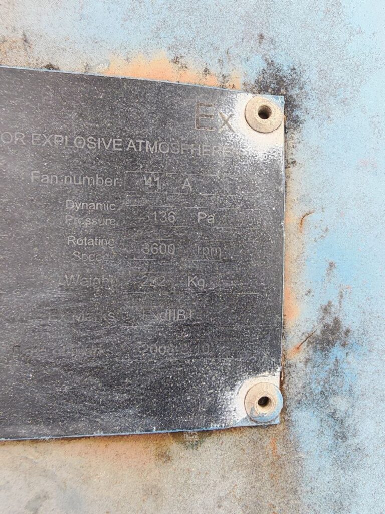 DC traction motor for drawworks, Phoenix Offshore DGM800, 842 kW / 750 V / 1185 A, with Ex blower and pressurized connection box