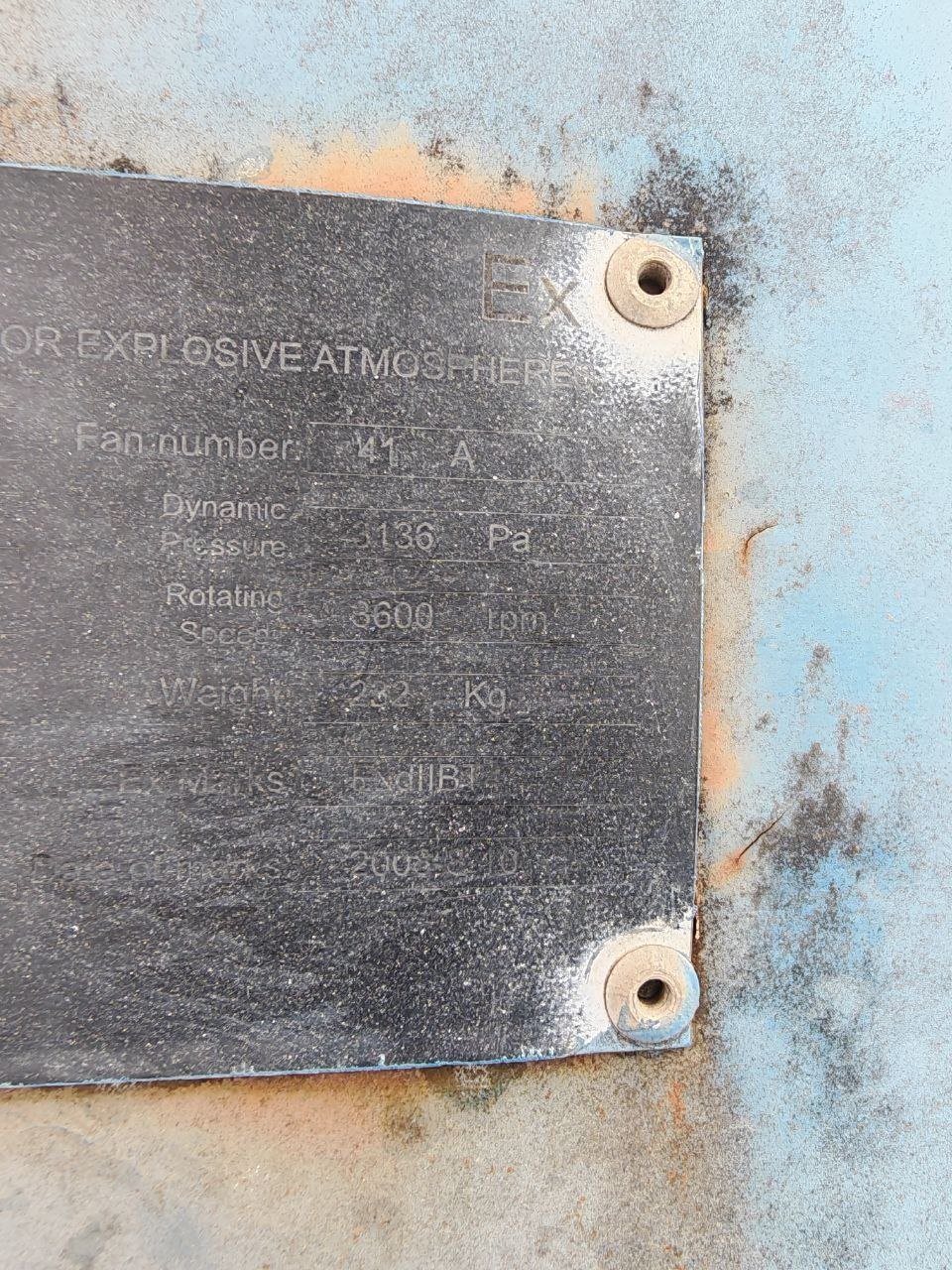 DC traction motor for drawworks, Phoenix Offshore DGM800, 842 kW / 750 V / 1185 A, with Ex blower and pressurized connection box